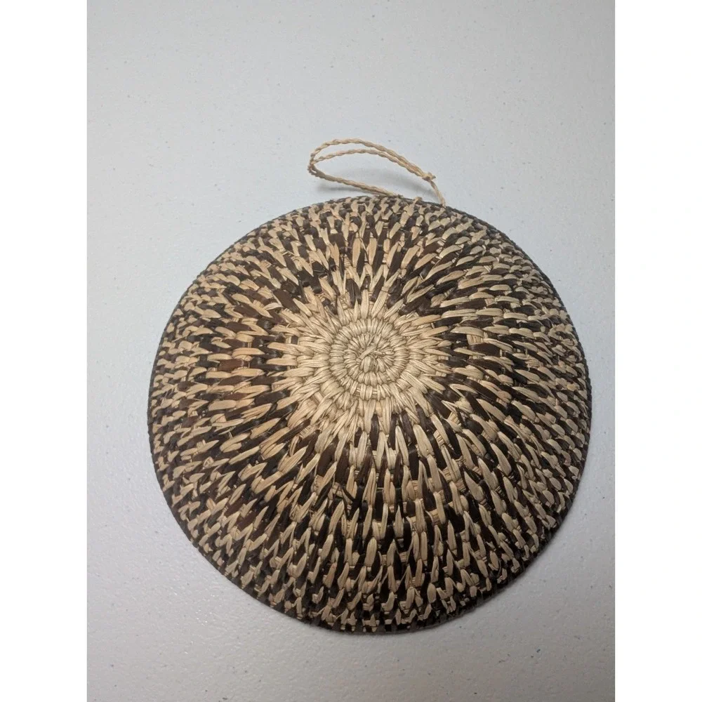 Handwoven Coiled Basket 6.75